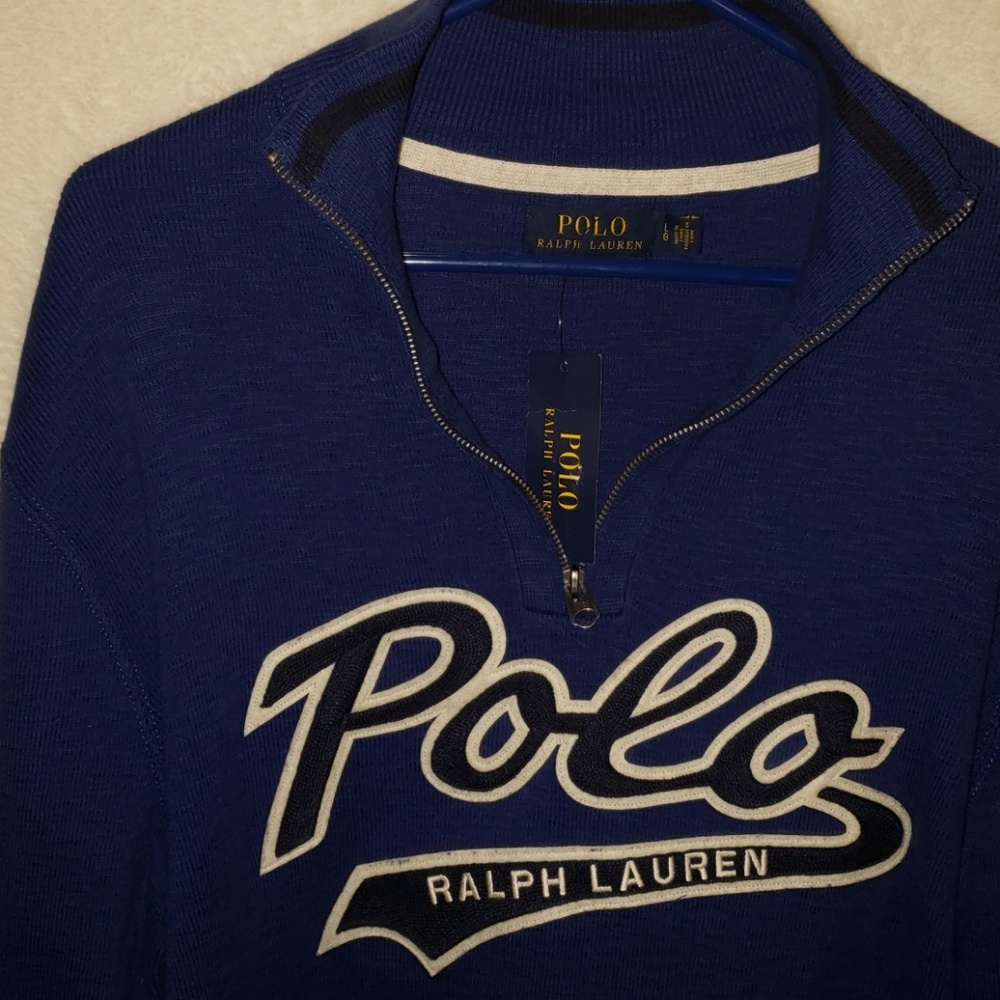 NWT POLO SWEATER MEN'S LARGE ASKING